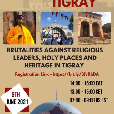 Webinar Voices from Tigray: Brutalities against Religious leaders, Holy Places and Heritage in Tigray